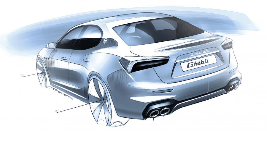 Эскиз Maserati Ghibli GranSport Hybrid (M157) 2020 года  (фото 24 из 25)